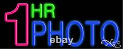 BRAND NEW 1 HR PHOTO 32x13 REAL NEON SIGN withCUSTOM OPTIONS 10110