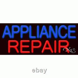 BRAND NEW'APPLIANCE REPAIR 32x13x3 REAL NEON SIGN withCUSTOM OPTIONS 11350