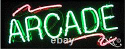 BRAND NEW ARCADE 32x13 WAVY LINES REAL NEON SIGN withCUSTOM OPTIONS 10207