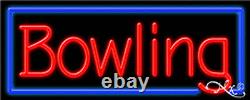 BRAND NEW BOWLING 32x13 BORDER REAL NEON SIGN WithCUSTOM OPTIONS 11178