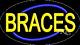 BRAND NEW BRACES 30x17 OVAL BORDER REAL NEON SIGN withCUSTOM OPTIONS 14159