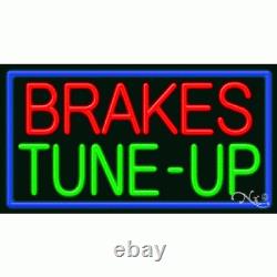 BRAND NEW BRAKE TUNE-UP 37x20x3 WithBORDER REAL NEON SIGN withCUSTOM OPTIONS 11666