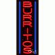 BRAND NEW BURRITOS 32x13 VERTICAL BORDER REAL NEON SIGN WithCUSTOM OPTIONS 11527