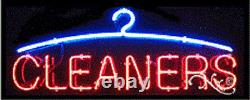 BRAND NEW CLEANERS 32x13 WithLOGO REAL NEON SIGN withCUSTOM OPTIONS 10039