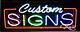 BRAND NEW CUSTOM SIGNS 32x13 BORDER REAL NEON SIGN withCUSTOM OPTIONS 10719