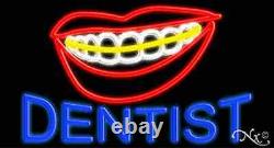 BRAND NEW DENTIST 37x20x3 WithLOGO REAL NEON SIGN withCUSTOM OPTIONS 10675