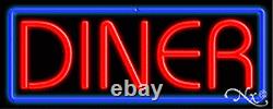 BRAND NEW DINER 32x13 BORDER REAL NEON SIGN withCUSTOM OPTIONS 10537