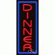 BRAND NEW DINNER 32x13 VERTICAL BORDER REAL NEON SIGN WithCUSTOM OPTIONS 11541