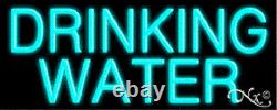 BRAND NEW DRINKING WATER 32x13 REAL NEON SIGN withCUSTOM OPTIONS 10051