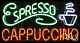 BRAND NEW ESPRESSO CAPPUCCINO 37x20 WithLOGO REAL NEON withCUSTOM OPTIONS 10422
