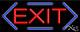 BRAND NEW EXIT 32x13 BORDER REAL NEON SIGN withCUSTOM OPTIONS 10790