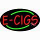 BRAND NEW E-CIGS 30x17 OVAL BORDER REAL NEON SIGN WithCUSTOM OPTIONS 14619