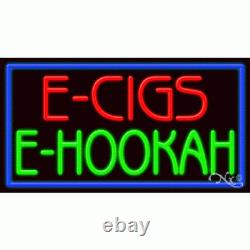 BRAND NEW E CIGS E HOOKAH 37x20 BORDER REAL NEON SIGN WithCUSTOM OPTIONS 11696