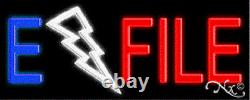 BRAND NEW E FILE 32x13 WithLOGO REAL NEON SIGN withCUSTOM OPTIONS 10717