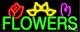 BRAND NEW FLOWERS 32x13 WithLOGO REAL NEON SIGN withCUSTOM OPTIONS 10059