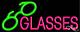 BRAND NEW GLASSES 32x13 LOGO REAL NEON SIGN withCUSTOM OPTIONS 10066