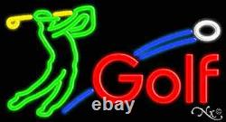 BRAND NEW GOLF 37x20x3 WithLOGO REAL NEON SIGN withCUSTOM OPTIONS 10469