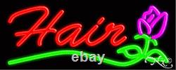 BRAND NEW HAIR 32x13 WithLOGO REAL NEON SIGN withCUSTOM OPTIONS 10467