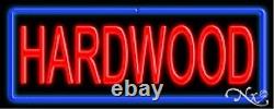 BRAND NEW HARDWOOD 32x13 BORDER REAL NEON SIGN withCUSTOM OPTIONS 10560