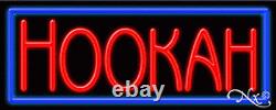 BRAND NEW HOOKAH 32x13x3 BORDER REAL NEON SIGN WithCUSTOM OPTIONS 11199