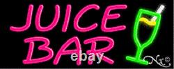 BRAND NEW JUICE BAR 32x13 WithLOGO REAL NEON SIGN withCUSTOM OPTIONS 10193