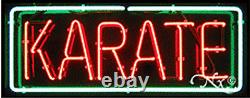 BRAND NEW KARATE 32x13 BORDER REAL NEON SIGN withCUSTOM OPTIONS 10566