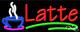 BRAND NEW LATTE 32x13 withLOGO REAL NEON SIGN WithCUSTOM OPTIONS 11204