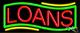 BRAND NEW LOANS 32x13 WithBORDER REAL NEON SIGN withCUSTOM OPTIONS 10825