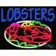 BRAND NEW LOBSTERS 31x24 WithLOGO REAL NEON BUSINESS SIGN withCUSTOM OPTIONS 11743