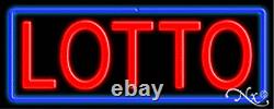 BRAND NEW LOTTO 32x13 BORDER REAL NEON SIGN withCUSTOM OPTIONS 10570