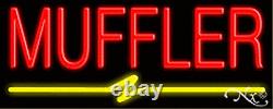 BRAND NEW MUFFLER 32x13 UNDERLINED REAL NEON SIGN withCUSTOM OPTIONS 10092