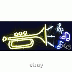BRAND NEW MUSIC HORN LOGO 32x13x3 REAL NEON SIGN withCUSTOM OPTIONS 10583