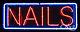 BRAND NEW NAILS 32x13 BORDER REAL NEON SIGN withCUSTOM OPTIONS 10093