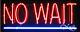 BRAND NEW NO WAIT 32x13 UNDERLINED REAL NEON SIGN withCUSTOM OPTIONS 10587