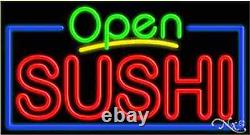 BRAND NEW OPEN SUSHI 37x20 REAL NEON BUSINESS SIGN WithCUSTOM OPTIONS 15437