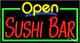 BRAND NEW OPEN SUSHI BAR 37x20 REAL NEON BUSINESS SIGN WithCUSTOM OPTIONS 15575