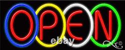 BRAND NEW OPEN VINTAGE DESIGN 32x13x3 REAL NEON SIGN WithCUSTOM OPTIONS 11211