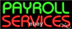 BRAND NEW PAYROLL SERVICES 32x13 REAL NEON SIGN withCUSTOM OPTIONS 10956