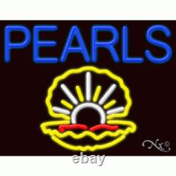 BRAND NEW PEARLS 31x24 withLOGO REAL NEON BUSINESS SIGN WithCUSTOM OPTIONS 11764