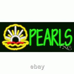 BRAND NEW PEARLS 32x13 LOGO REAL NEON SIGN WithCUSTOM OPTIONS 11459