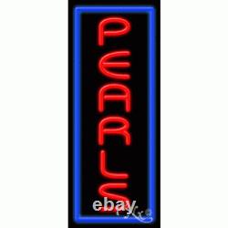 BRAND NEW PEARLS 32x13 VERTICAL BORDER REAL NEON SIGN WithCUSTOM OPTIONS 11610