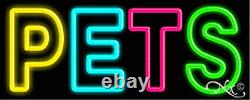 BRAND NEW PETS 32x13 REAL NEON SIGN withCUSTOM OPTIONS 10105