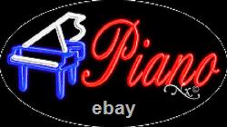 BRAND NEW PIANO 30x17 OVAL LOGO REAL NEON SIGN withCUSTOM OPTIONS 14365