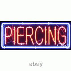BRAND NEW PIERCING 32x13 withBORDER REAL NEON SIGN withCUSTOM OPTIONS 10606
