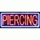 BRAND NEW PIERCING 32x13 withBORDER REAL NEON SIGN withCUSTOM OPTIONS 10606