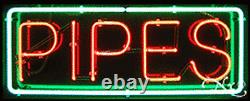 BRAND NEW PIPES 32x13 withBORDER REAL NEON SIGN withCUSTOM OPTIONS 10607