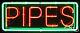 BRAND NEW PIPES 32x13 withBORDER REAL NEON SIGN withCUSTOM OPTIONS 10607
