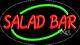 BRAND NEW SALAD BAR 30x17 OVAL BORDER REAL NEON SIGN withCUSTOM OPTION 14124