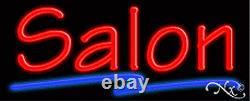 BRAND NEW SALON 32x13 UNDERLINED REAL NEON SIGN withCUSTOM OPTIONS 10402
