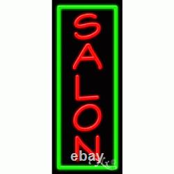 BRAND NEW SALON 32x13 VERTICAL BORDER REAL NEON SIGN WithCUSTOM OPTIONS 11618